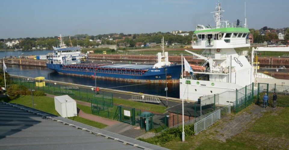 Kieler Kanalen mister trafik grundet Corona pandemien Skibstrafik til sluse