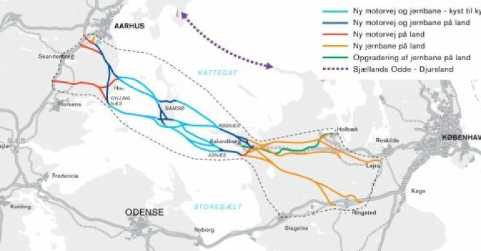 Kattegatforbindelse. Grafik: Vejdirektoratet