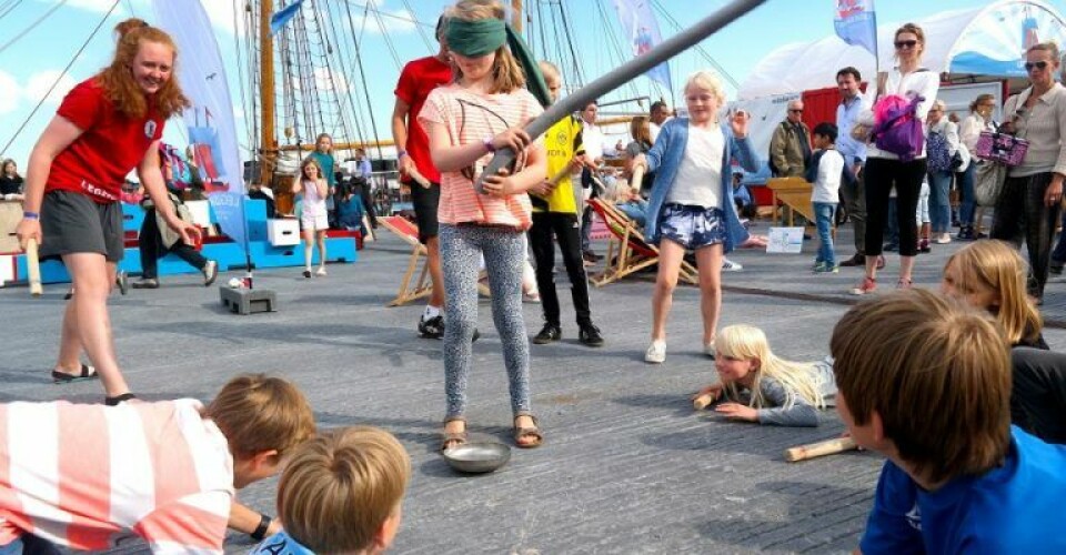 Havnen er fyldt med leg og aktiviteter. Foto: Guldborgsund Kommune