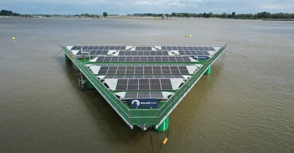 Solar Ducks' King Eider solar platform.