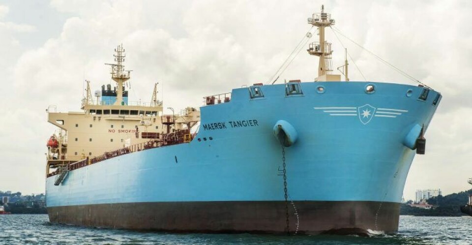 Maersk Tangier får snart selskab i flåden af op til ti nye ammoniakskibe. Arkivfoto: Maersk Tankers