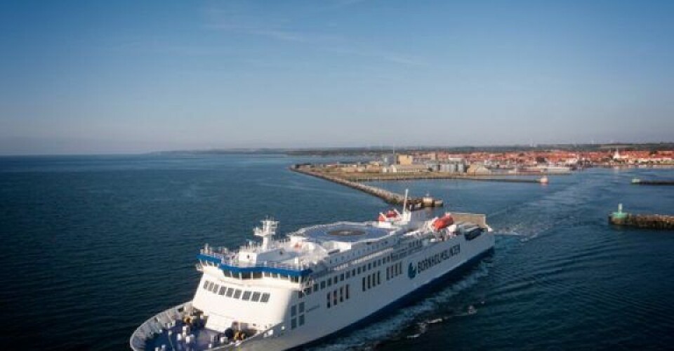 Endelig får Hammershus lejlighed til at tage turen til tyske Sassnitz. I første omgang i en reduceret sejlplan. Foto: Bornholmslinjen