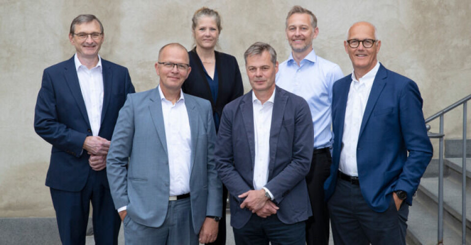 Den nye bestyrelse. Fra venstre Thomas S. Knudsen, Andreas Nordseth, Jenny N. Braat, Carsten Jensen, Christian M. Ingerslev og Tommy Thomsen. Foto: Den Maritime Fond