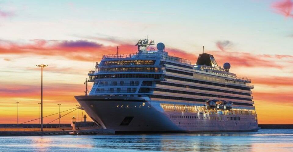 Viking Sky (ship, 2017) - moored in the harbour of Sète (Hérault, France) (Source: Wikimedia Commons).