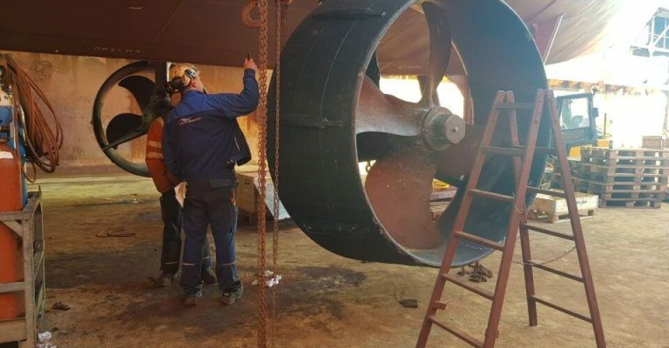 Flotte billeder: Esvagt Kappa får en thruster-overhaling hos West-Marine Foto-West-Marine-AS-1-768x576-1