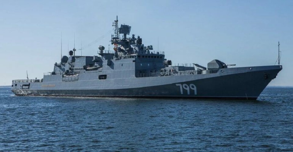 Flagskib i den russiske Sortehavsflåde, Admiral Makarov. Foto: Det russiske forsvarsministerium