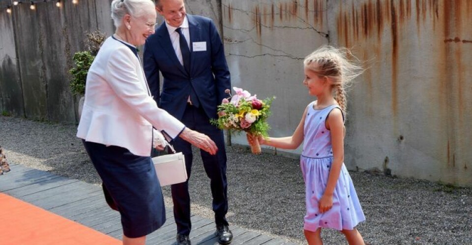 H.M. Dronningen ankommer til Danske Rederiers årsdag. Foto: Danske Rederier