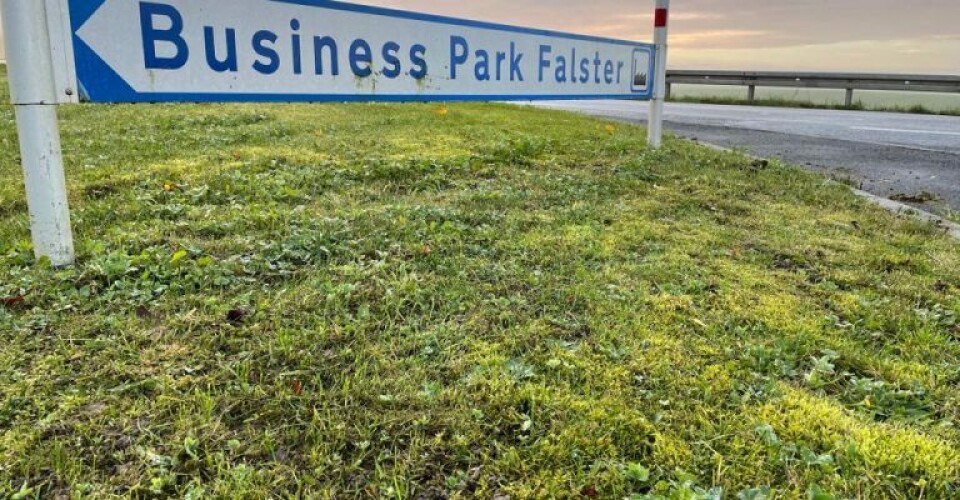 Business Park Falster ved afkørsel 43 oplever i øjeblikket stor efterspørgsel fra virksomheder, der gerne vil flytte til området. Foto: Guldborgsund Kommune