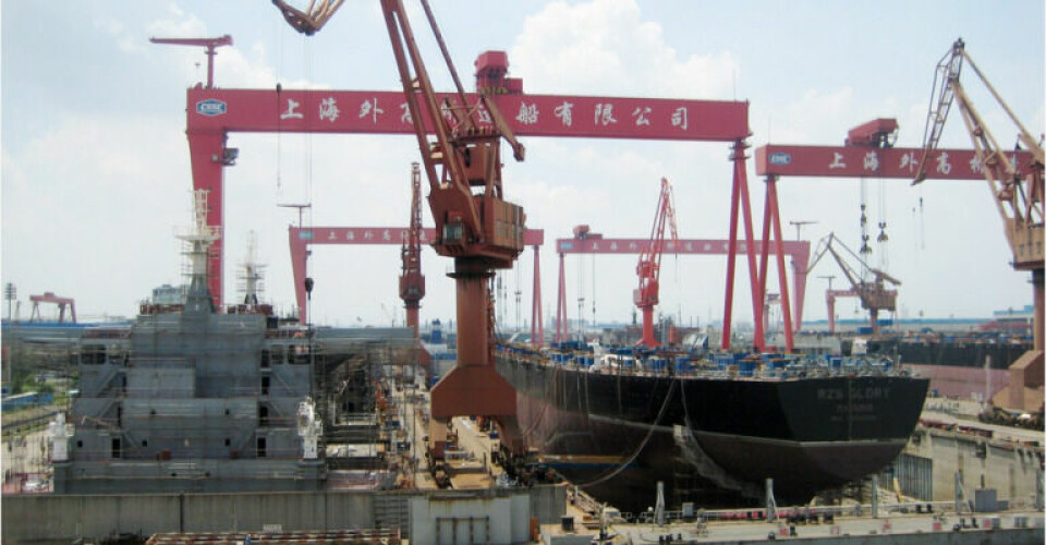 Den kinesiske skibsbygningsindustri er blandt verdens største. Foto: Danske Maritime