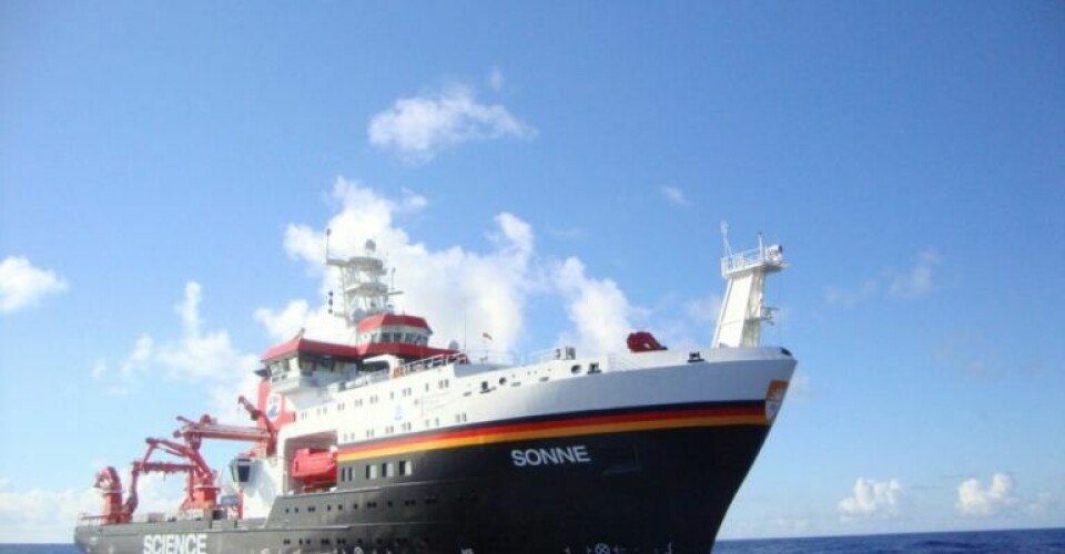 SONNE German deep ocean research vessel