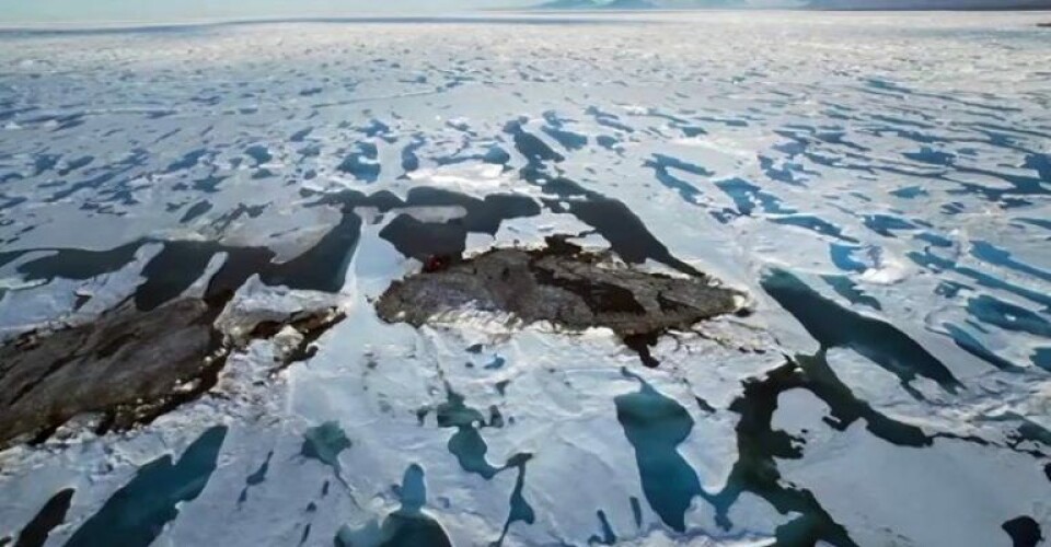 World's most northerly island exposed.