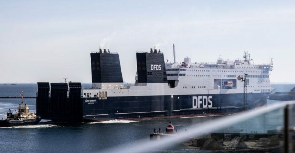 Luna Seaways på besøg i København. Foto: DFDS