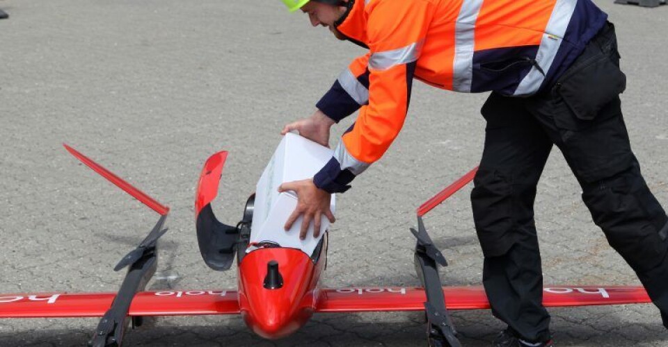 Driftssetuppet her ved Grenaa er det første af sin slags i Danmark og er med til at sætte niveauet for autonom dronedrift uden for synsvidde. Foto Ørsted Driftssetuppet her ved Grenaa er det første af sin slags i Danmark og er med til at sætte niveauet for autonom dronedrift uden for synsvidde. Foto Ørsted