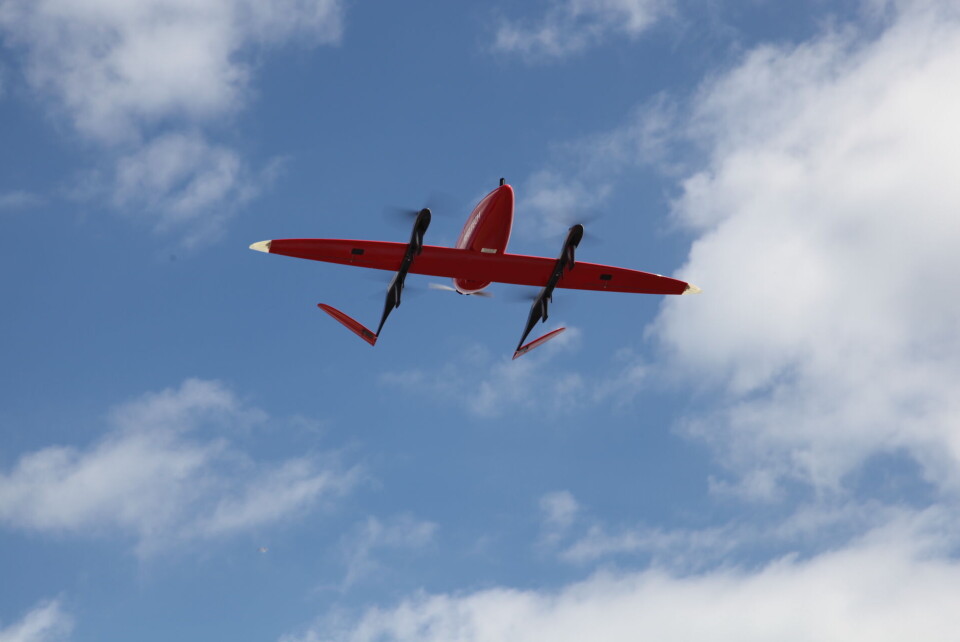 Driftssetuppet her ved Grenaa er det første af sin slags i Danmark og er med til at sætte niveauet for autonom dronedrift uden for synsvidde. Foto Ørsted