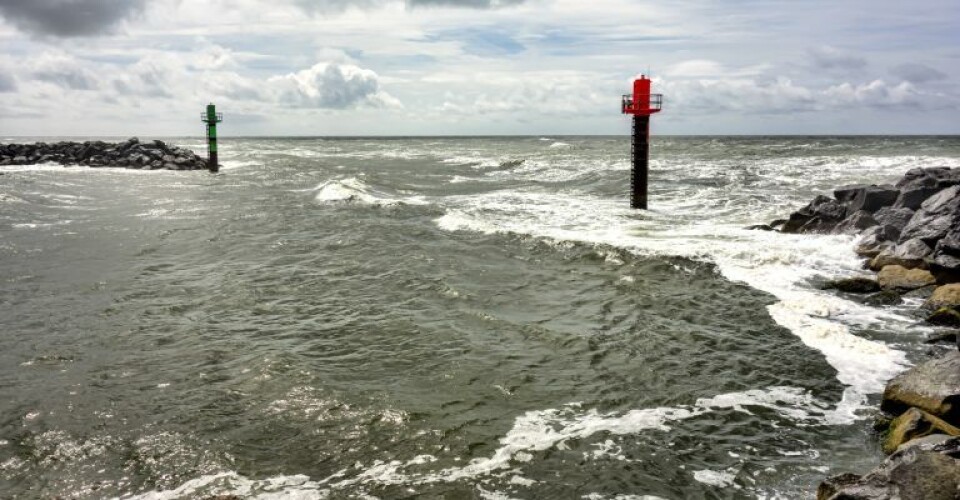 Indgangen til Thorsminde fiskehavn. Arkivfoto