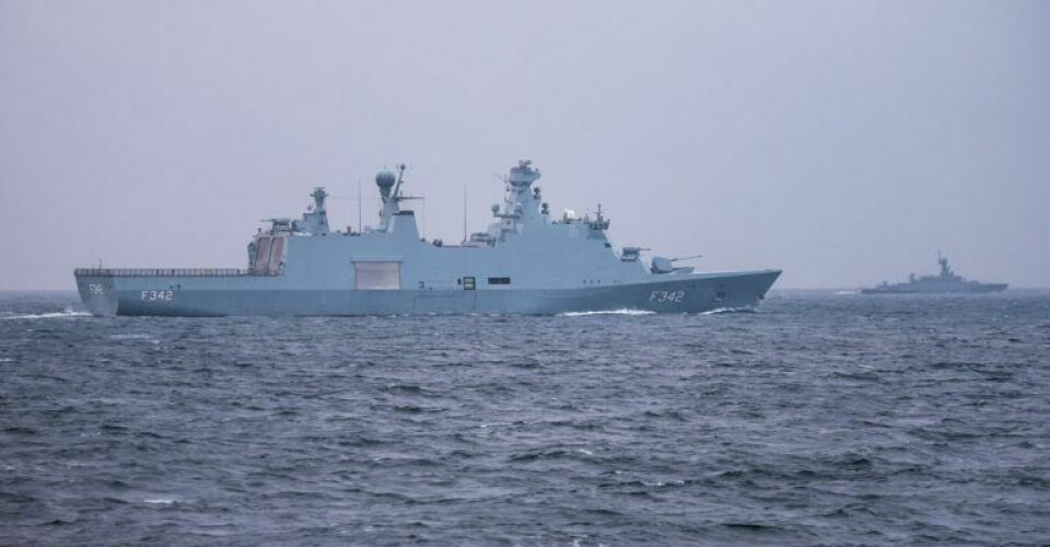 Danske flådeenheder har fulgt russiske korvetter igennem danske farvande. Foto: Søværnet