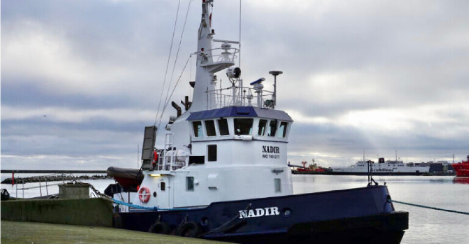 Slæbebåden Nadir. Foto: Grenaa Havn