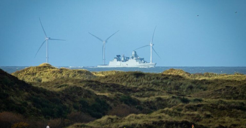 Peter Willemoes set fra terrænet i Oksbøl. Foto: Rune Dyrholm / Forsvaret