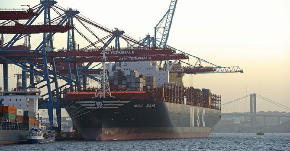 MSC Maya under et besøg i Göteborg Havn. Foto: Göteborg Havn