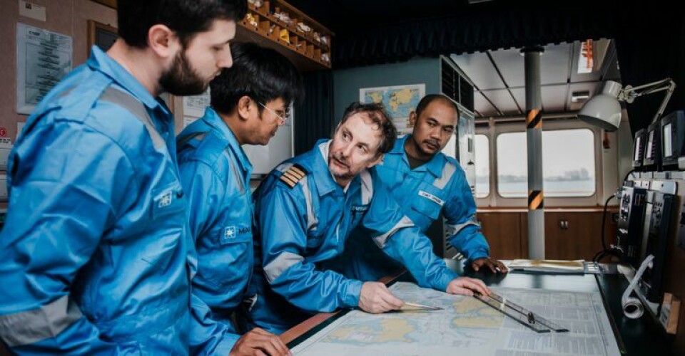 Maersk Tangier besætning. Maersk Tangier besætning. Foto: Danske Rederier