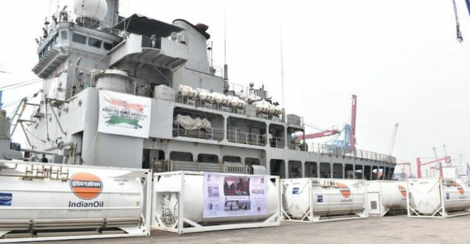 Indian Navy delivers Covid relief to Indonesia.