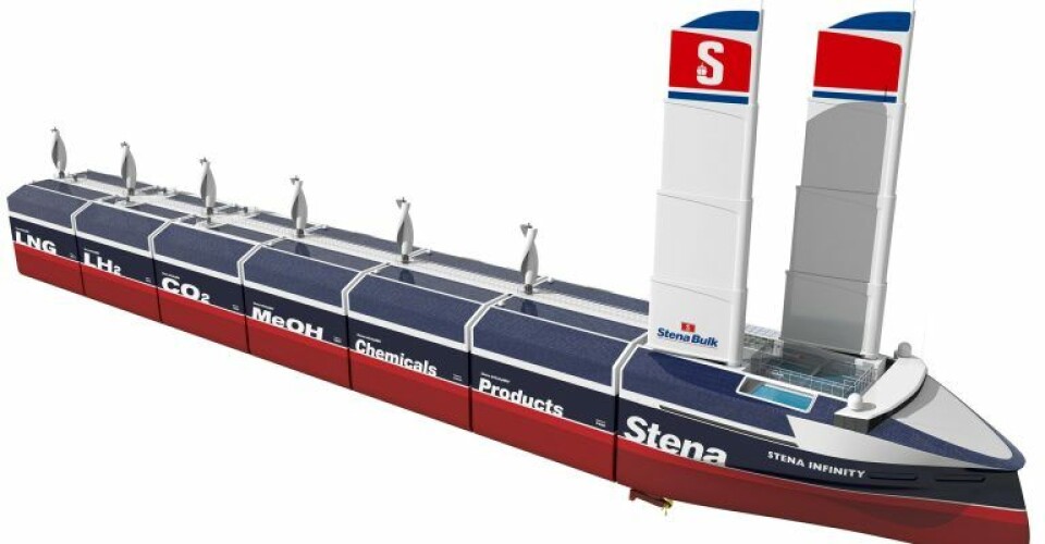 InfinityMAX, et nyt innovativt bulkskibsdesign. Foto: Stena Bulk