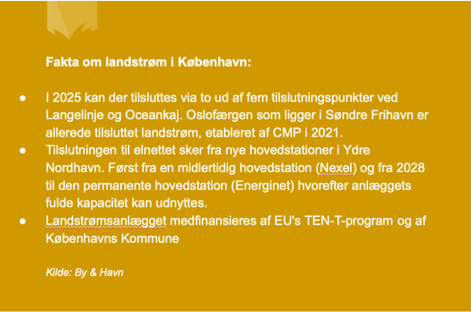 Efter klagesag: Nu kan kontrakt om landstrøm underskrives