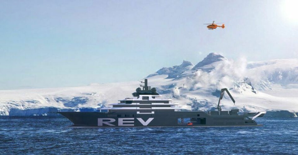 Delayed research yacht, Rev Ocean. Image: Rev Ocean