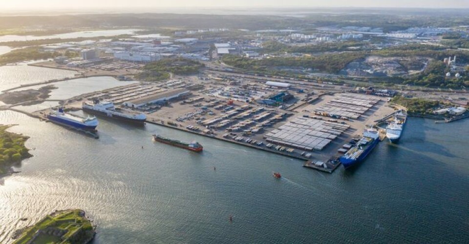 Ro-Ro-terminalen ved Kaj 7212 på Göteborg Havn. Foto: Göteborg Havn