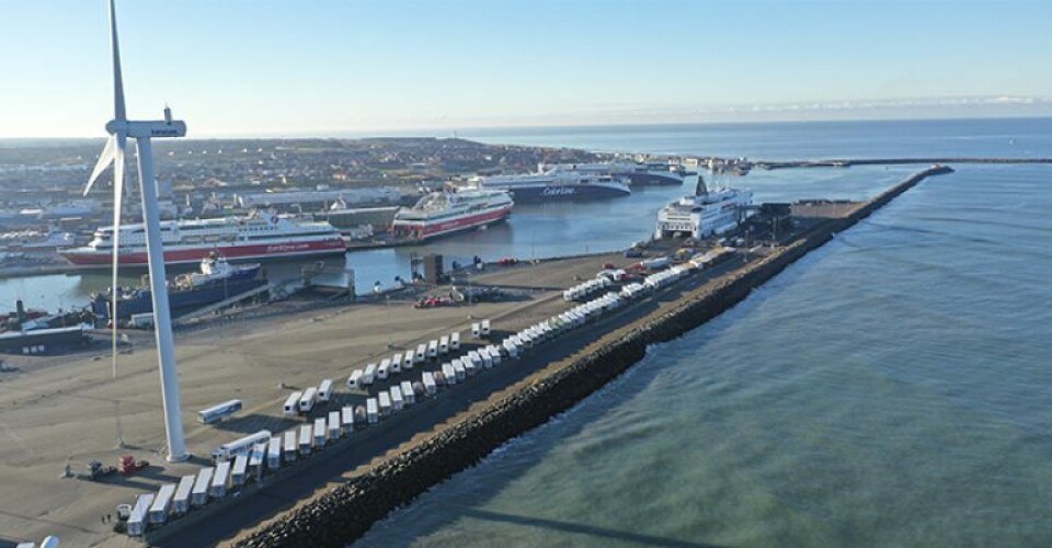 Corona kostede Hirtshals Havn på bil- og passagertrafikken Foto: Hirtshals Havn.