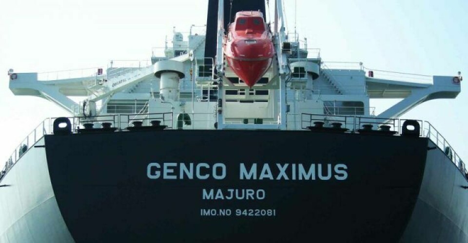 The Genco Maximus in port.