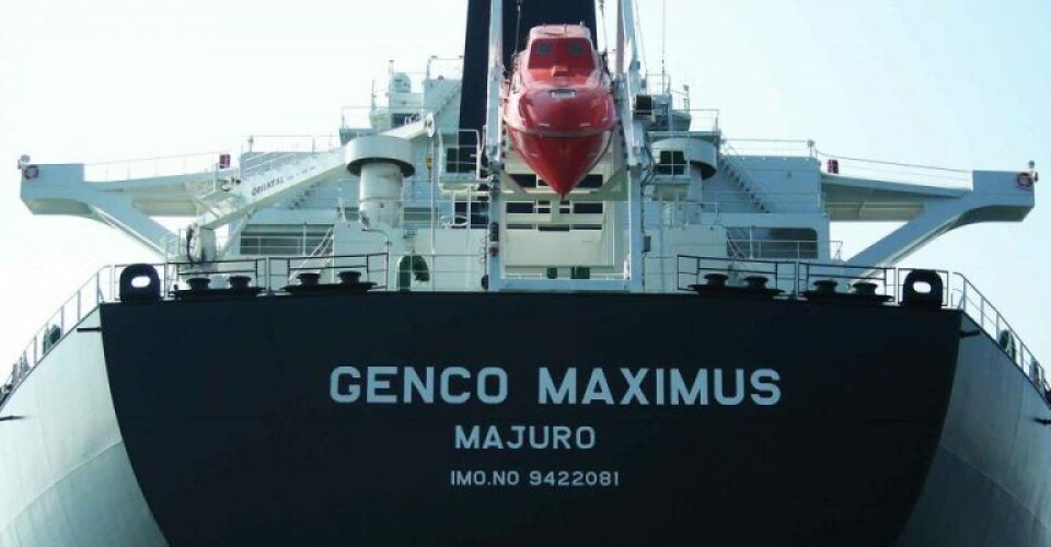 The Genco Maximus in port. The Genco Maximus in port.