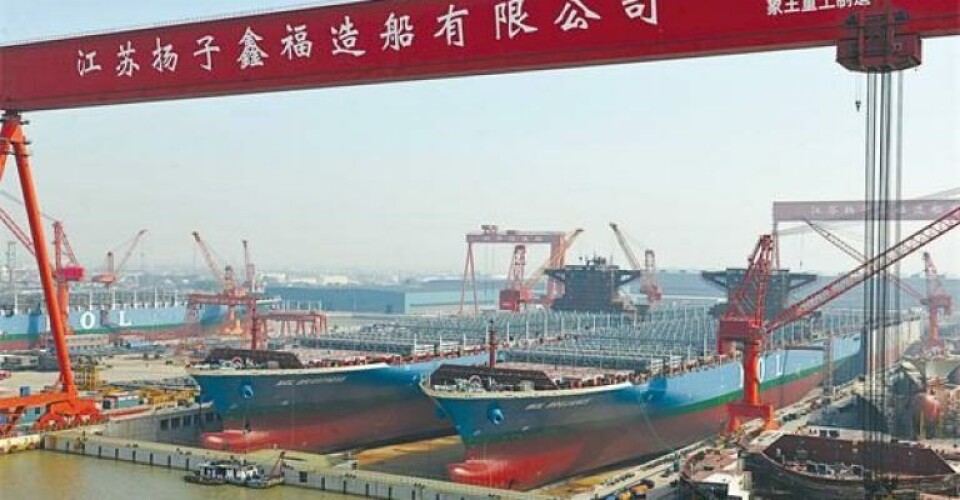 Kinesisk skibsgigant bekræfter kontrakter for ni nye fartøjer Foto: Yangzijiang Shipbuilding