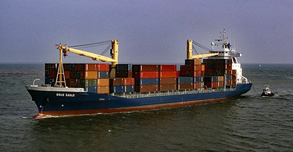 A container ship, Bold Eagle
