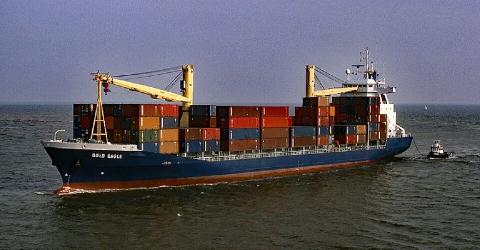 A container ship, Bold Eagle