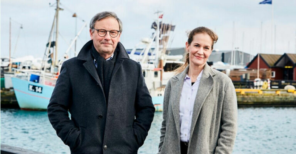 Svend-Erik Andersen og Maria Reumert Gjerding. Foto: Danmarks Fiskeriforening og Danmarks Naturfredningsforening