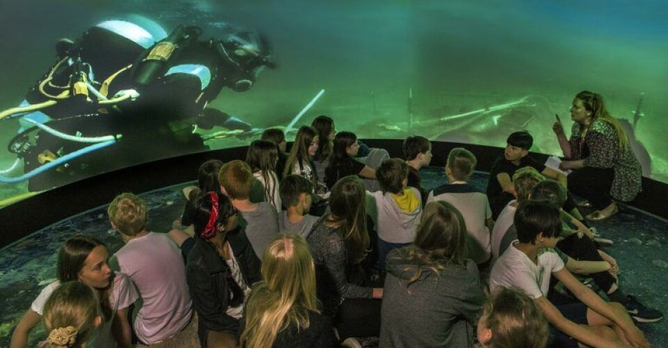 Man kan se mere om søslaget på særudstillingen på Vikingeskibsmuseet i Roskilde, hvor den anden kanon fra slaget er fundet. PR-Foto: Vikingeskibsmuseet i Roskilde