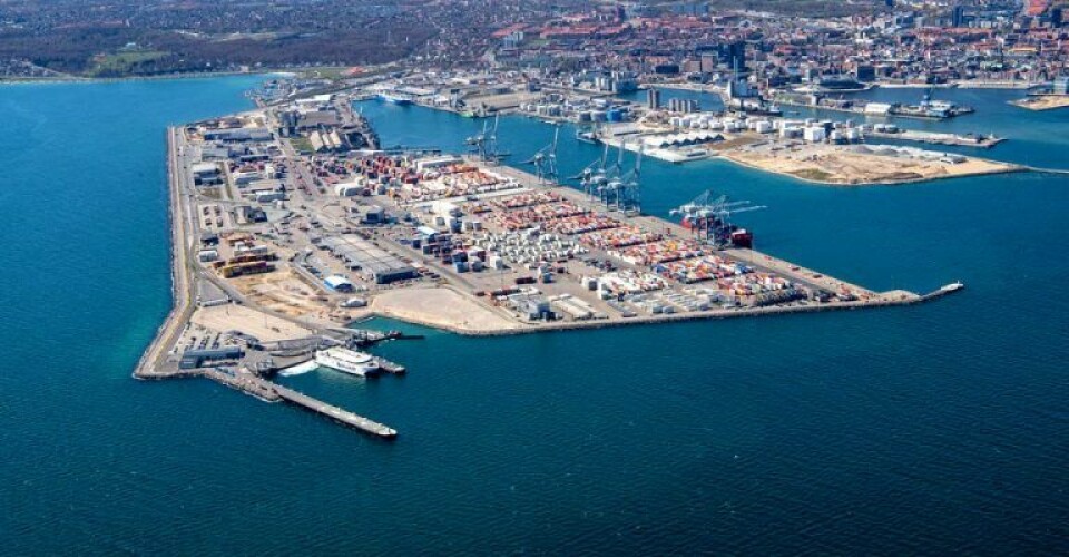 Aarhus Havn er Danmarks største erhvervshavn. Foto: Aarhus Havn