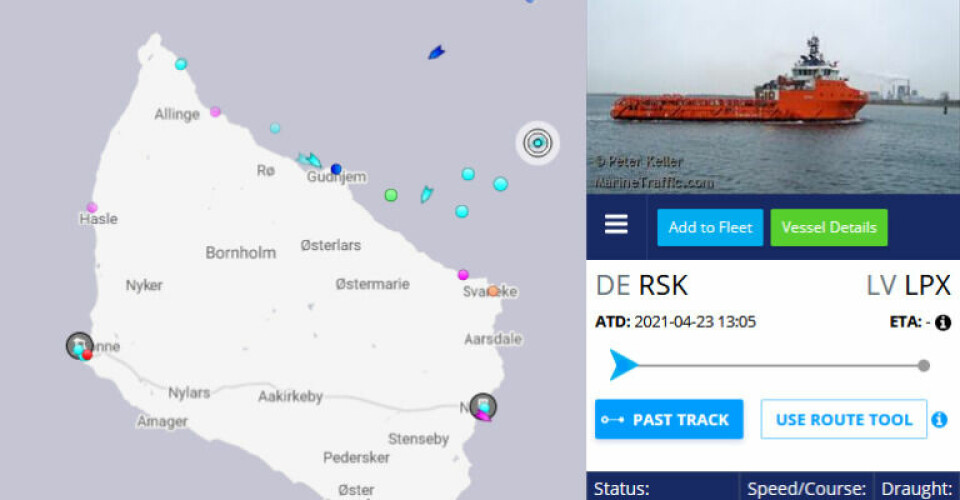 Screenshot: Marine Traffic