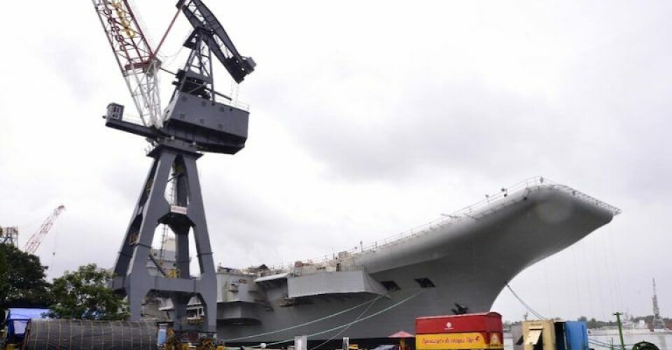 INS Vikrant under construction at Cochin Shipyard in Kochi (File photo)