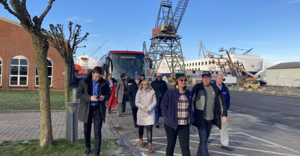 Amerikansk besøg på Lindø. Foto: Danmarks Ambassade i Washington