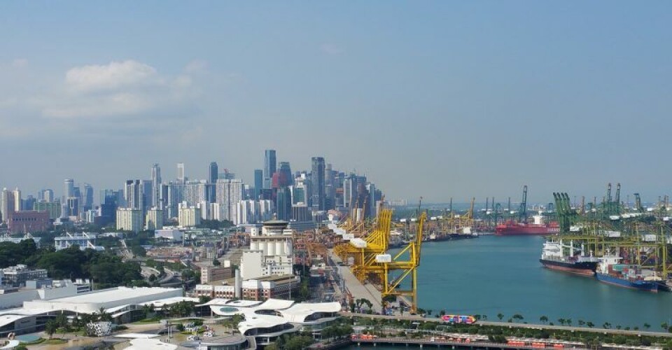 Singapore Harbour.