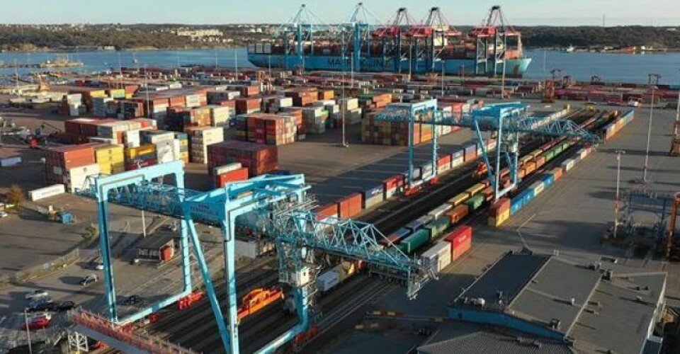 Se videoen: Ukraines præsident sender tak til svenske havnearbejdere Foto-Gothenburg-Port-Autority