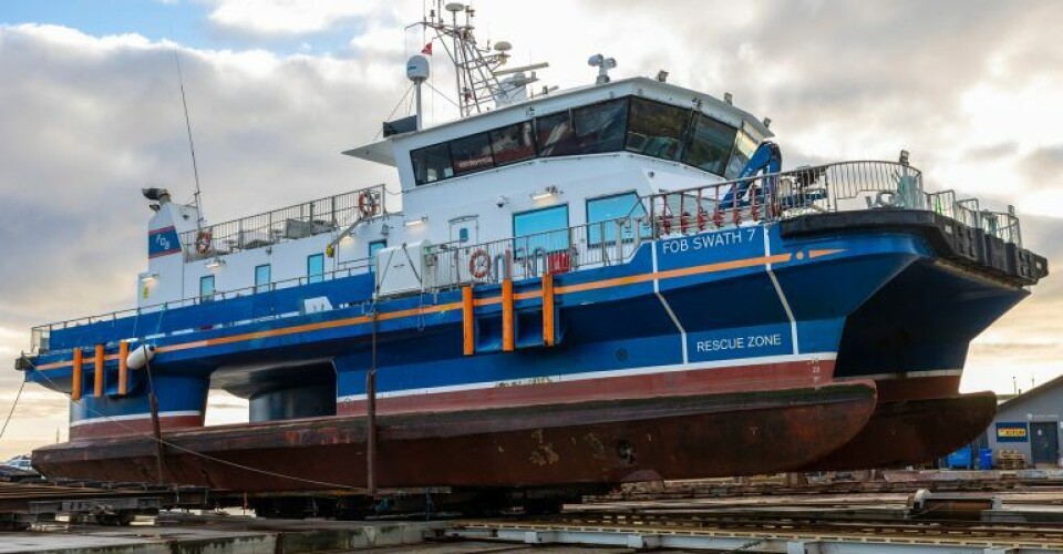 FOB Swath 7. FOB Swath 7. Foto: Hvide Sande Shipyard / Facebook