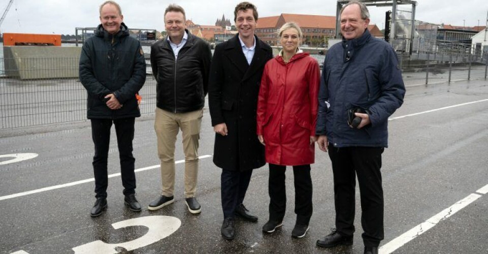 Ministerbesøg på Kalundborg Havn. Foto: Kalundborg Havn