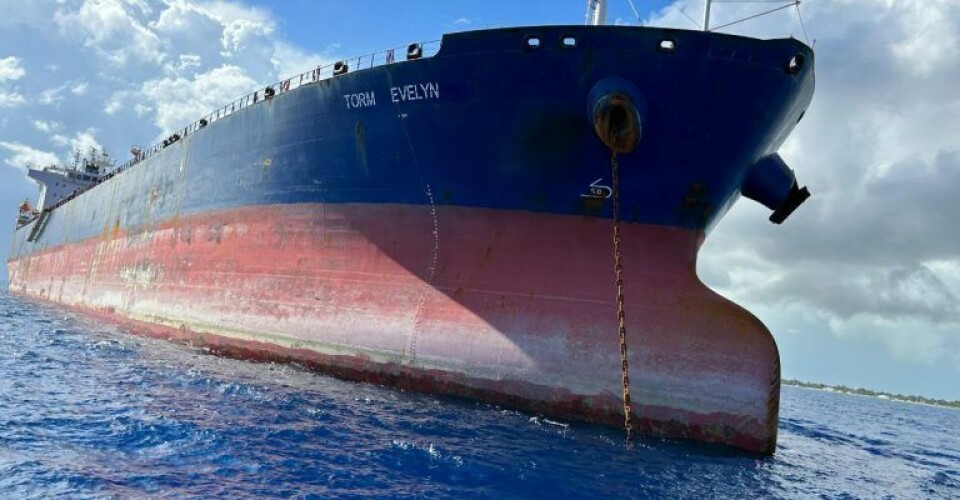 Tankskibet TORM EVELYN. Foto: Søfartsstyrelsen / LinkedIn