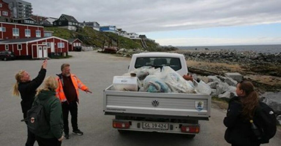 Så meget blev fjernet fra havet. Så meget blev fjernet fra havet. Foto: Kommune