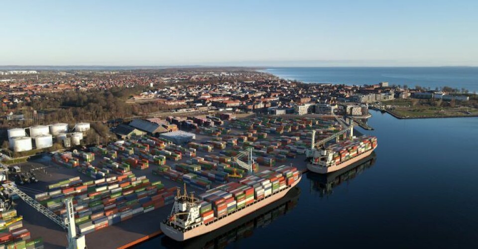 Havneudvidelse på Fredericia Havn. Illustration: ADP A/S