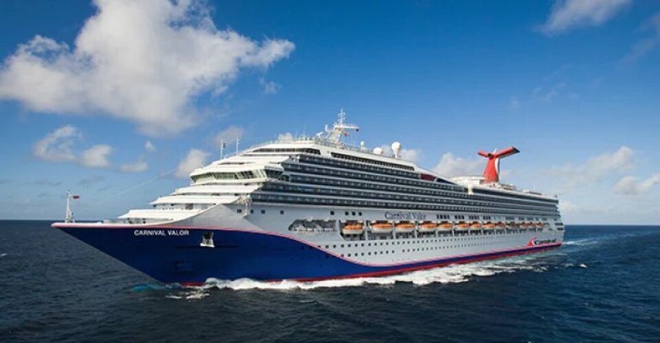 Carnival Valor. Foto: Carnival Cruises