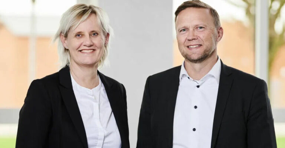 Danske Havnes direktør og bestyrelsesformand, henholdsvis Tine Kirk Pedersen og Carsten Aa. Foto: Danske Havne